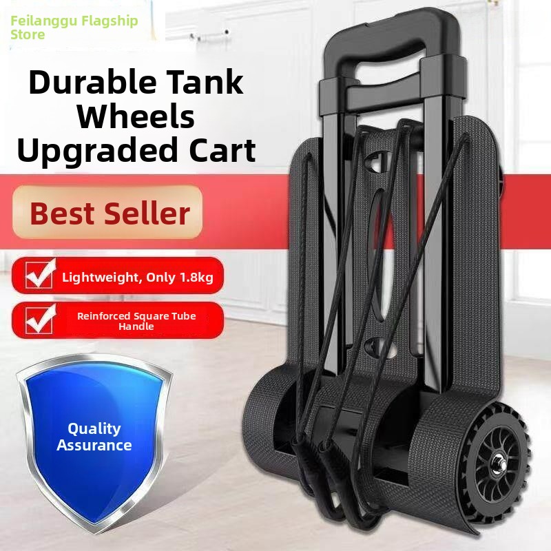 Portable Shopping Cart Hand-Pu – Pull Cart Fold recenzja i cena