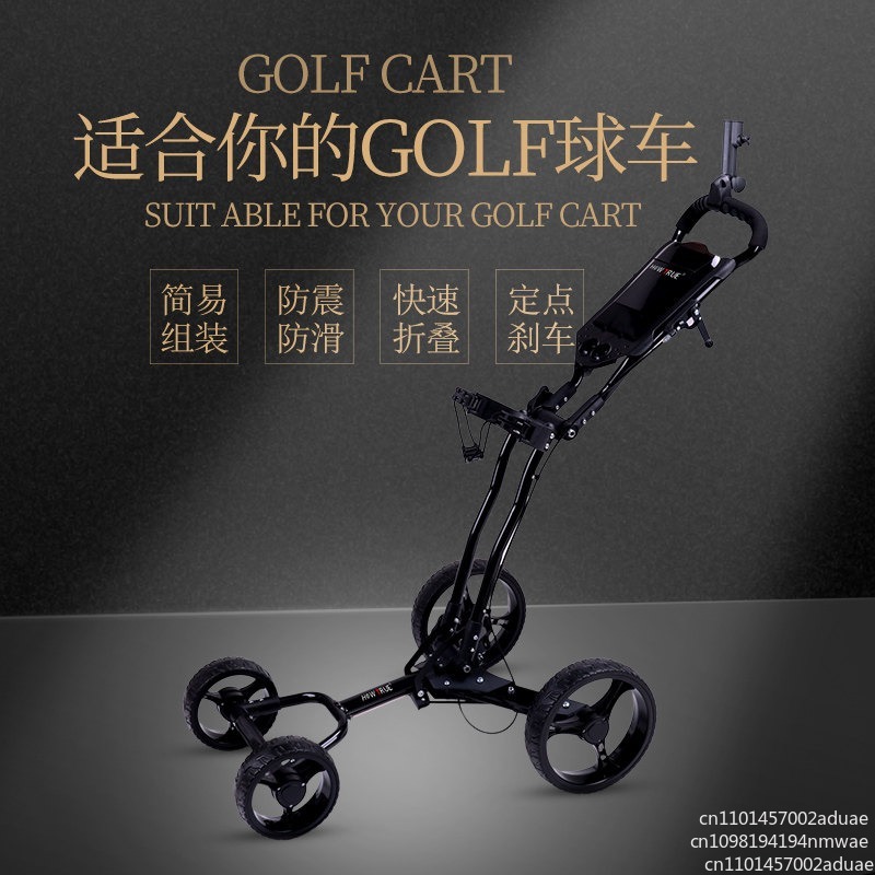 Golf Push Cart Swivel Foldable – Golf Bag Stand Cart recenzja i cena