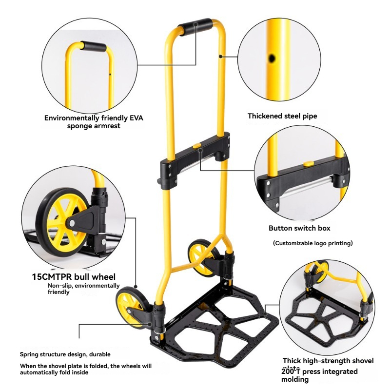 Folding Hand Truck Portable,Li – Pull Cart Fold recenzja i cena
