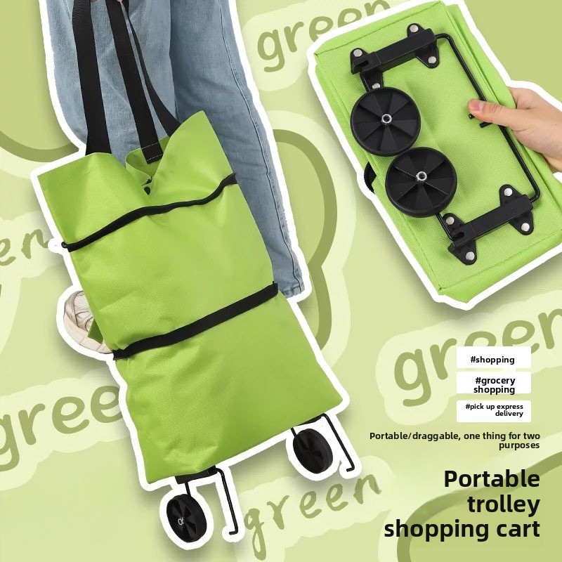 Portable Folding Shopping Cart – Pull Cart Fold recenzja i cena