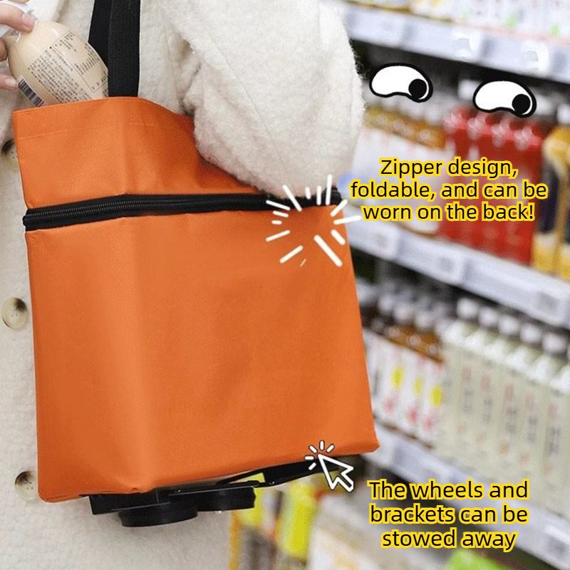 Portable Folding Shopping Cart – Pull Cart Fold recenzja i cena