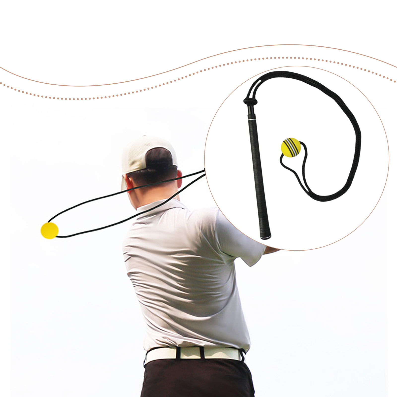 Golf Swing Trainer Elastic Rop – Golf Equipment For Beginners recenzja i cena