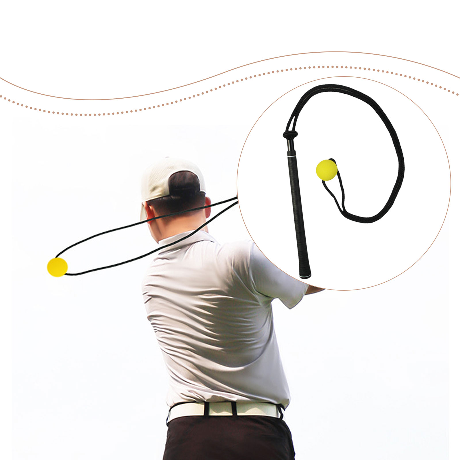 Golf Swing Trainer Elastic Rop – Golf Equipment For Beginners recenzja i cena
