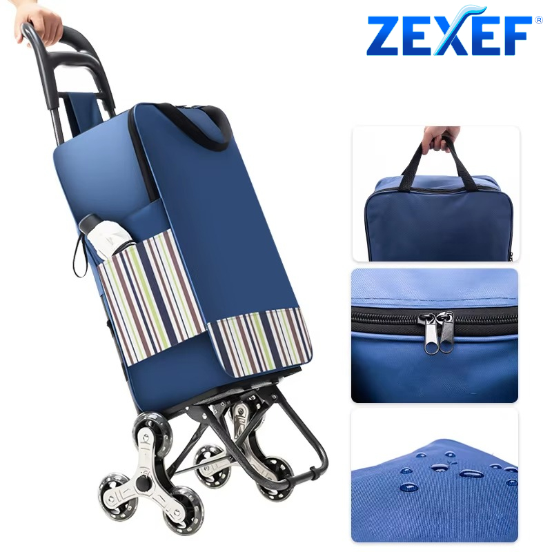 ZEXEF 1PC Light Grocery Shoppi – Pull Cart Fold recenzja i cena