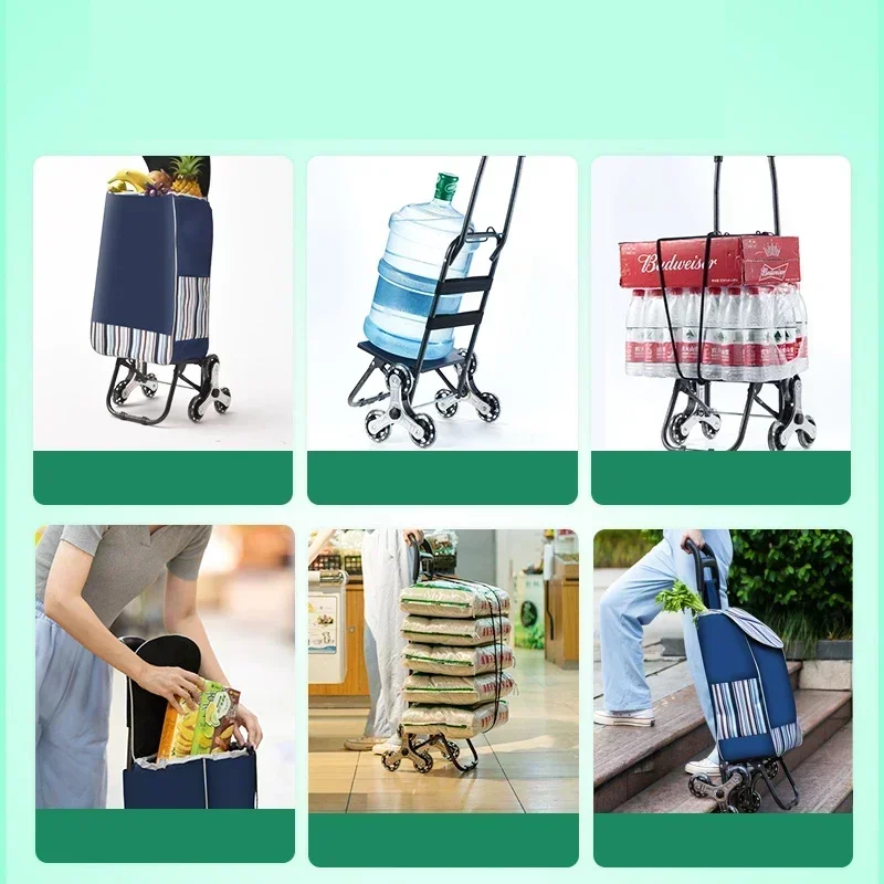 ZEXEF 1PC Light Grocery Shoppi – Pull Cart Fold recenzja i cena