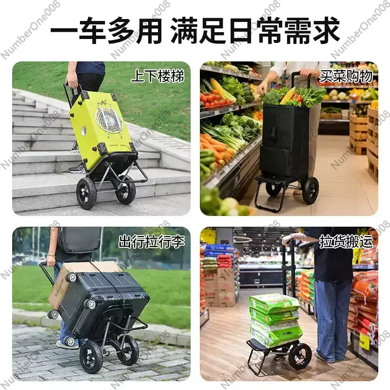 Trailer Folding Small Cart Hou – Pull Cart Fold recenzja i cena