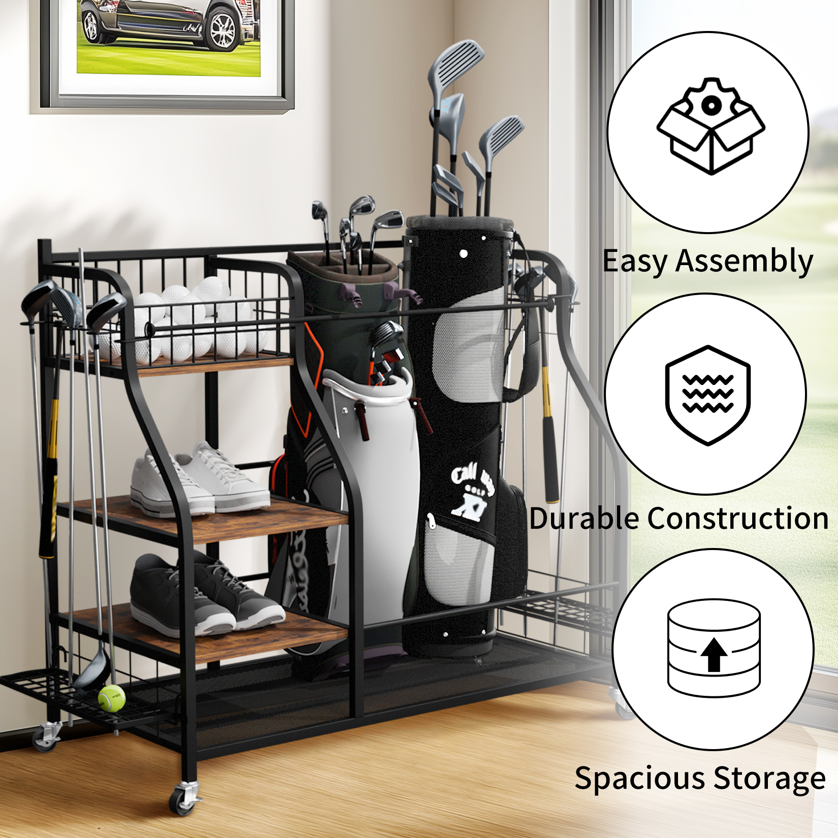 Multifunctional Rolling Golf B – Golf Equipment Holder recenzja i cena