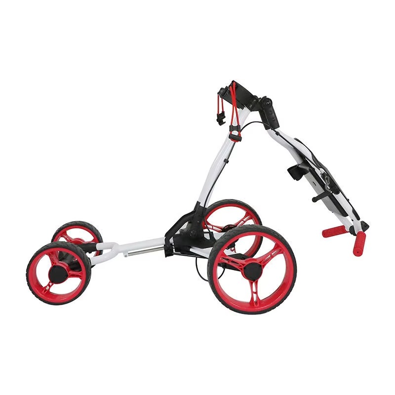 Golf Push Cart 4 Wheel Sturdy  – Pull Cart Fold recenzja i cena
