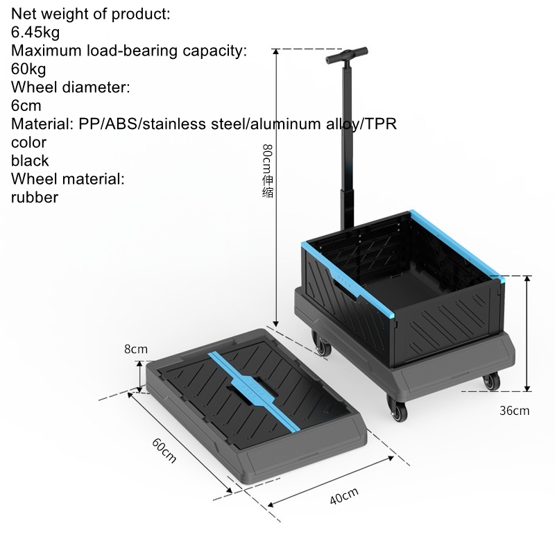 Household  Supermarket Shoppin – Pull Cart Fold recenzja i cena