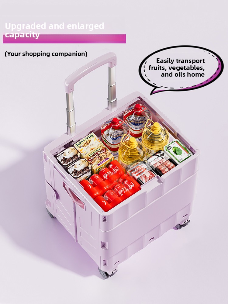 Portable Folding Shopping Cart – Pull Cart Fold recenzja i cena